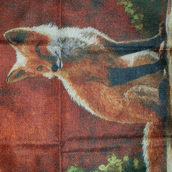Fox Pillow Cover. Real Fox Cushion Cover - Picture 3 of 11